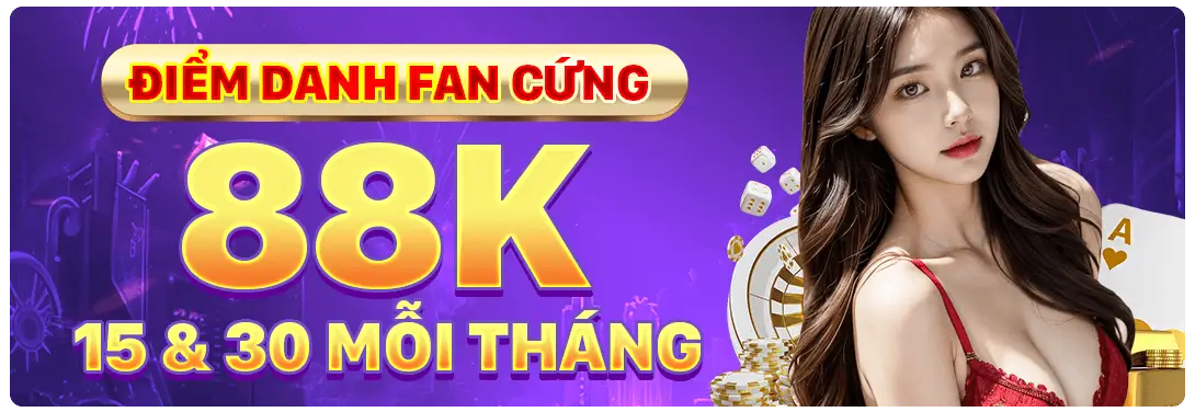 điểm danh nhận 88k tại onbet555